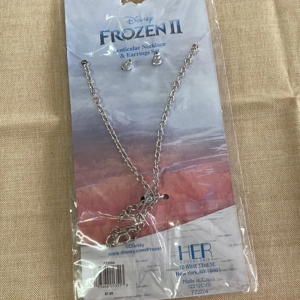 #5- Disney Frozen II Necklace & Earrings Post (AI)